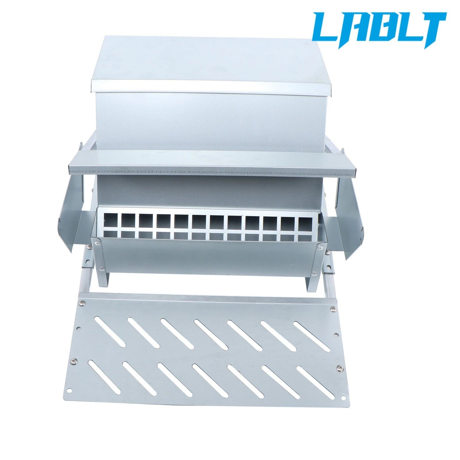 Automatic Chicken Feeder for Poultry (20 lb, Galvanized Steel)