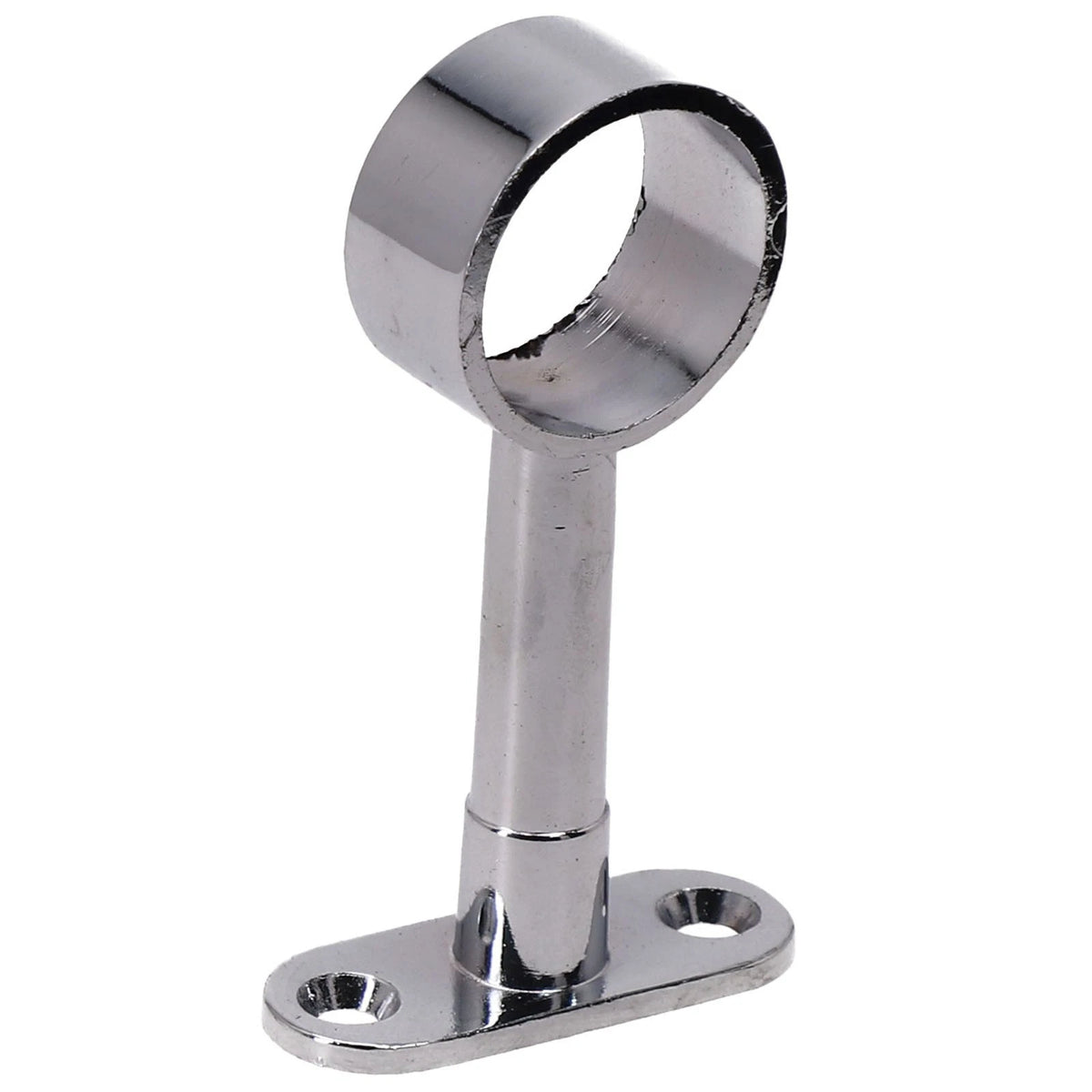 25mm Round Chrome Centre Bracket for Adjustable Wardrobe Rail Rod Socket