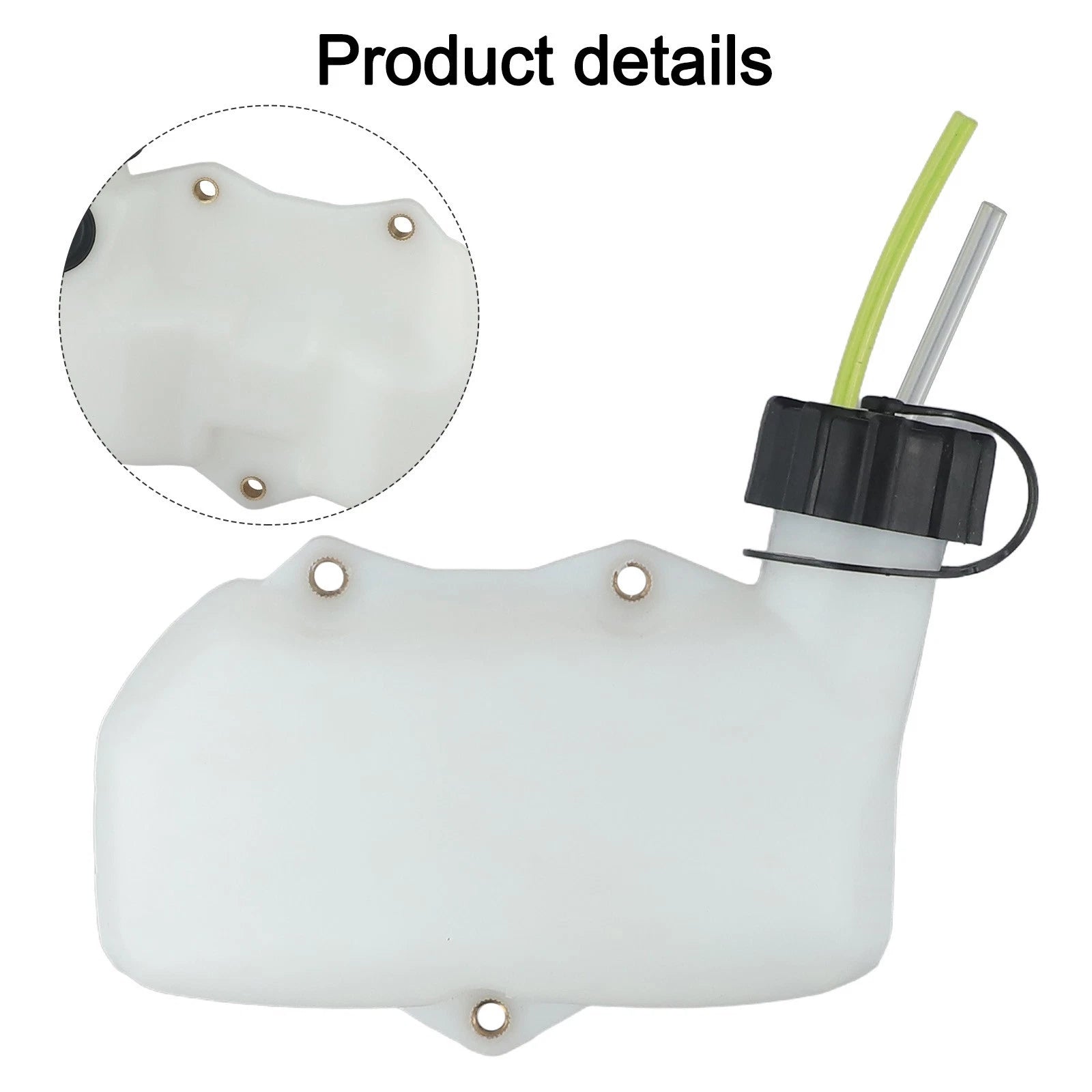 Fuel Tank for - Plastic, White, Easy Installation
