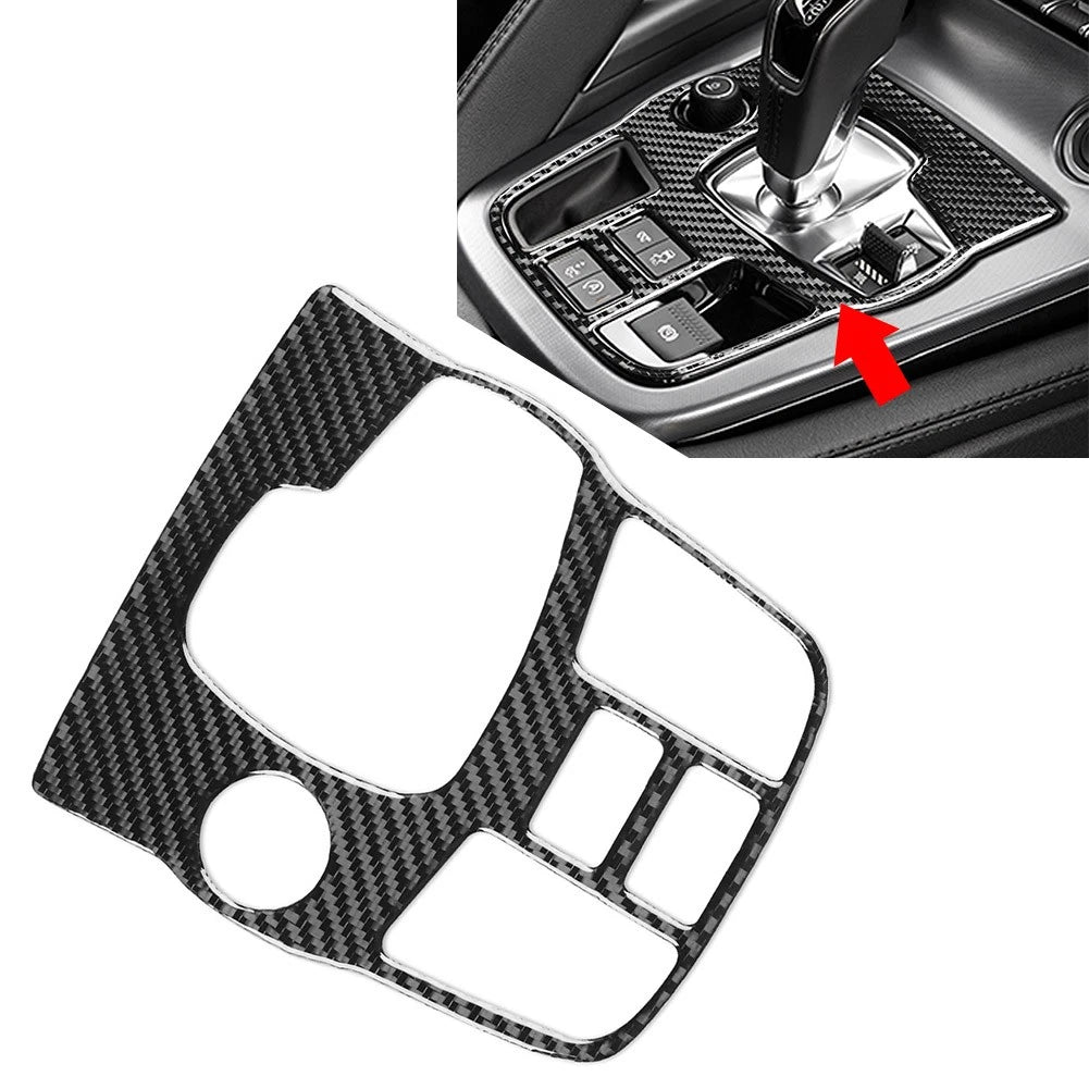 Carbon Fiber Gear Shift Panel Cover Trim for Jaguar F-Type (2013–2024)