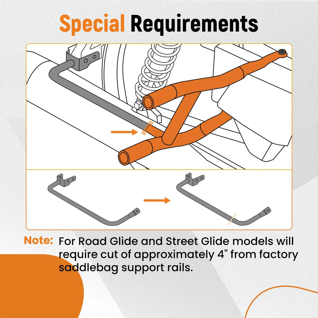 Rear Saddle Bag Guards for Harley Road Glide/Electra Glide (2009–2024)