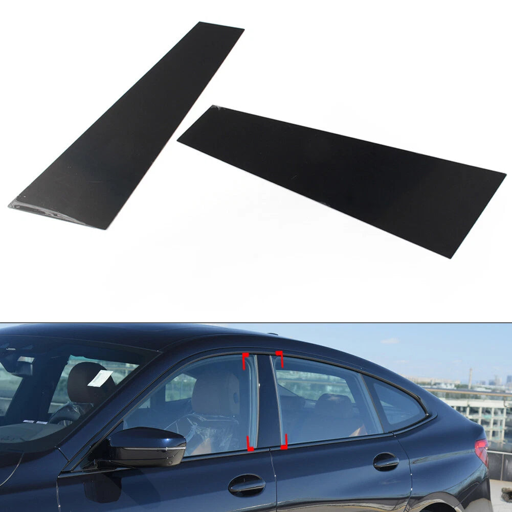 2X Door Window Column Pillar Post Trims for BMW 6 Series GT (2017–2021)