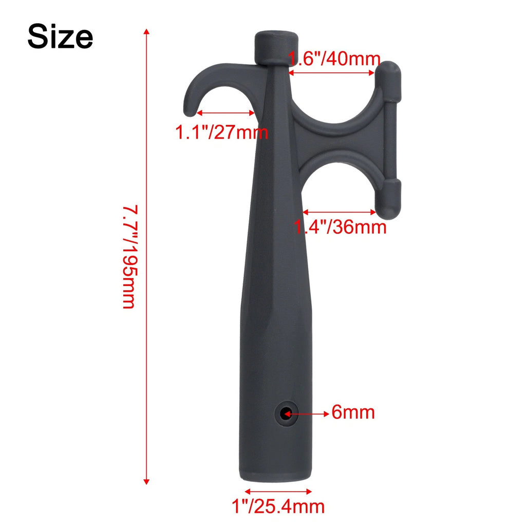 Lightweight Pole Hook for Docking Boats and Rafts (Marine Use)