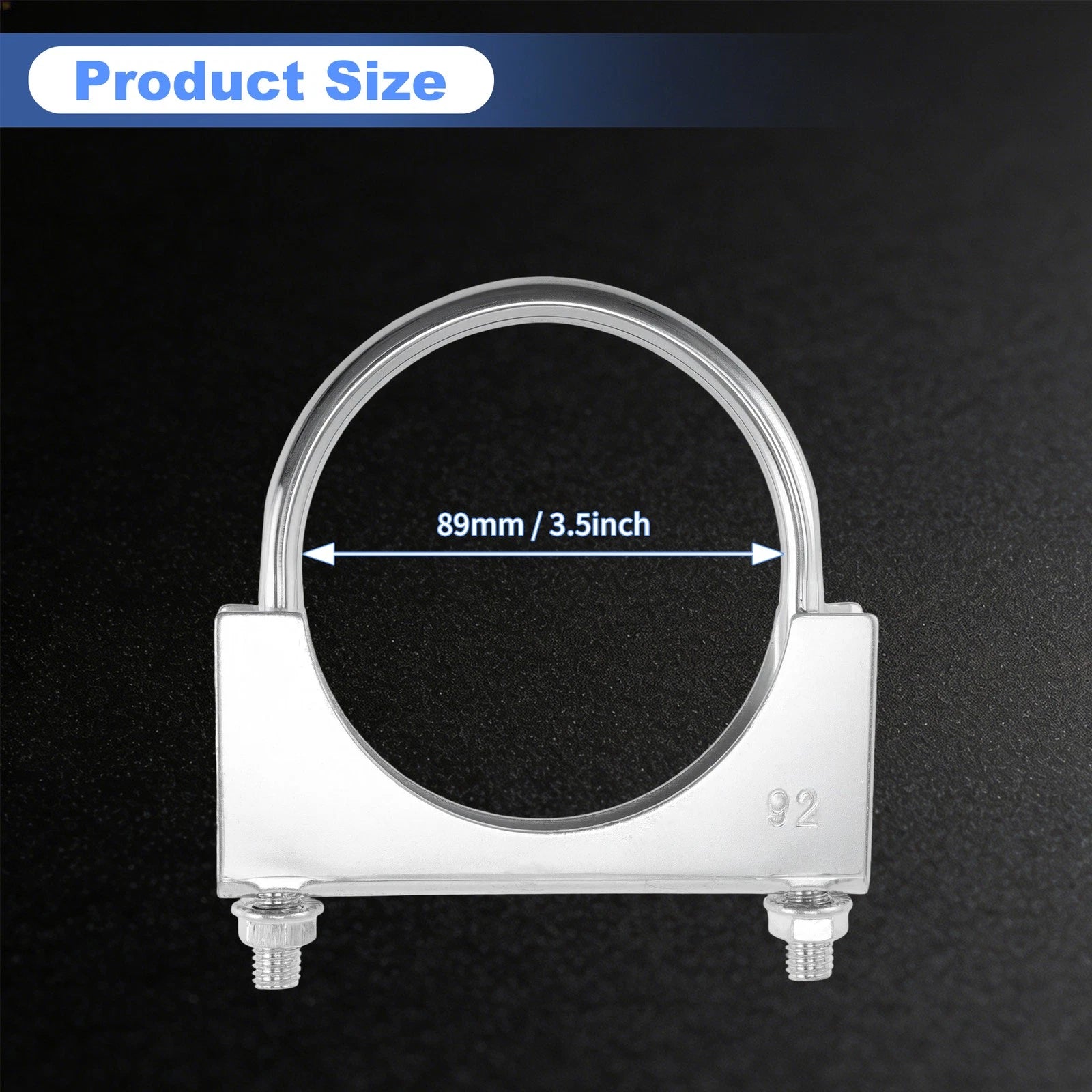 U Bolt Muffler Exhaust Clamp for Universal Fit (1 pcs)
