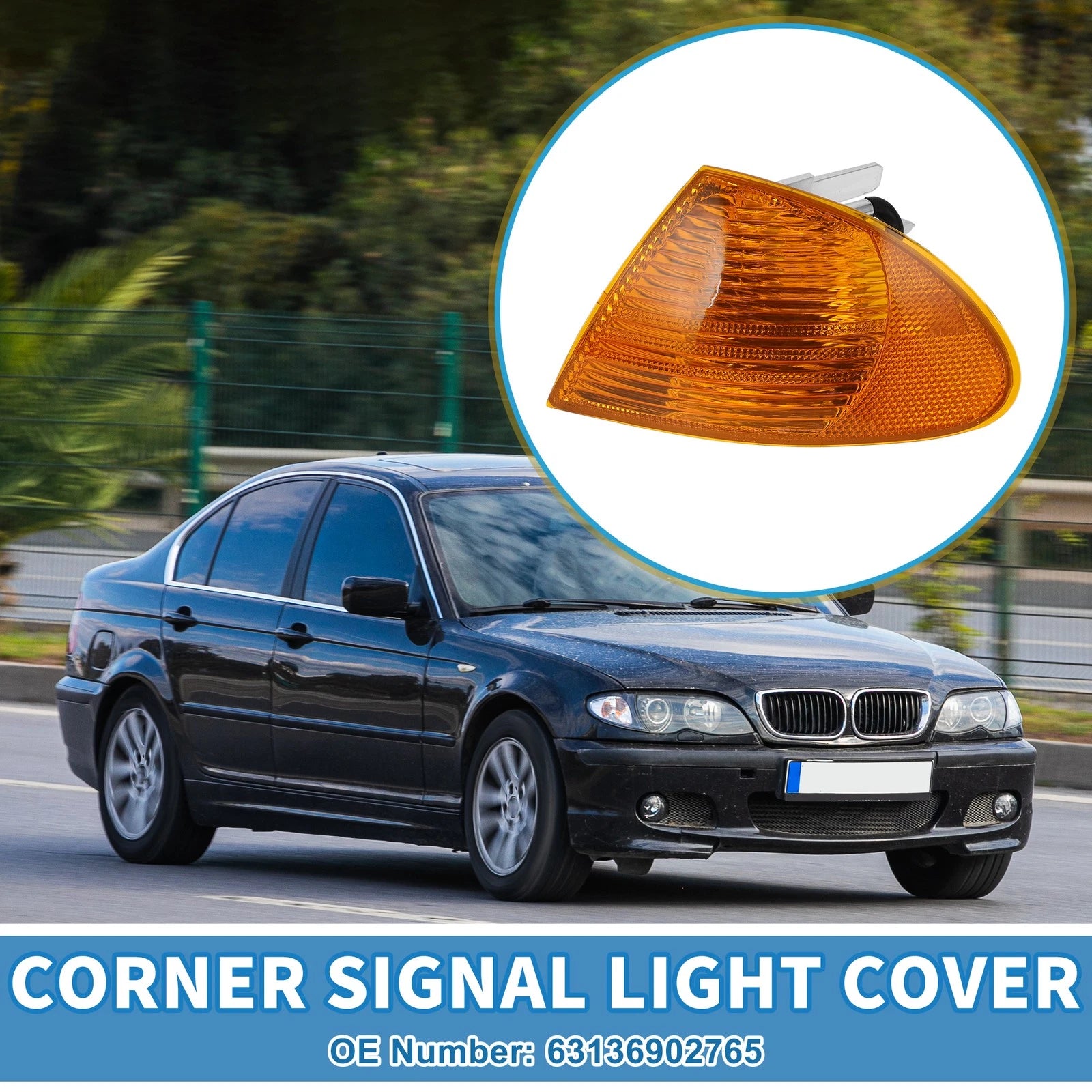 Left Corner Signal Light Cover Replacement for BMW 3 Series (1999–2001)