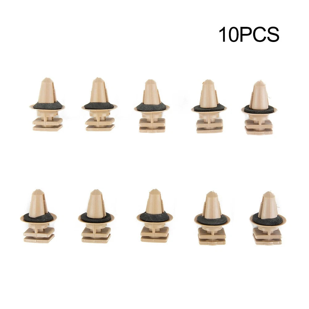 Set of 10 Door Entrance Plastic Clips for Trims on Sill (Fits 10mm)
