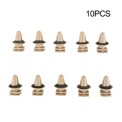 Set of 10 Door Entrance Plastic Clips for Trims on Sill (Fits 10mm)