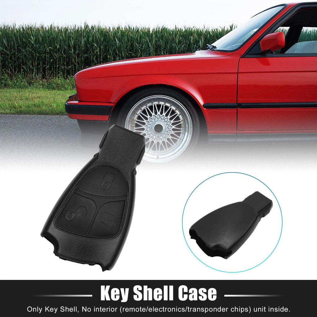 Car Key Fob Shell Case Replacement for Mercedes-Benz C E B S CLS CLK ML (3 Button)
