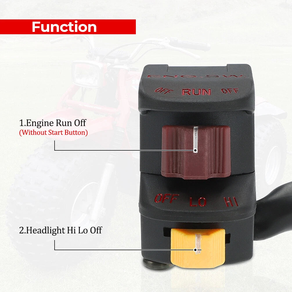 Kill Stop Off Switch Headlight for Honda ATC110 ATC185S ATC200 ATC250R