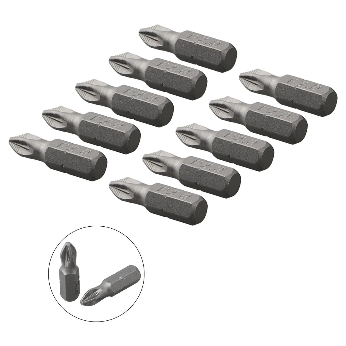 10x 25mm Magnetic Screwdriver Bits Hex Shank Anti-Slip