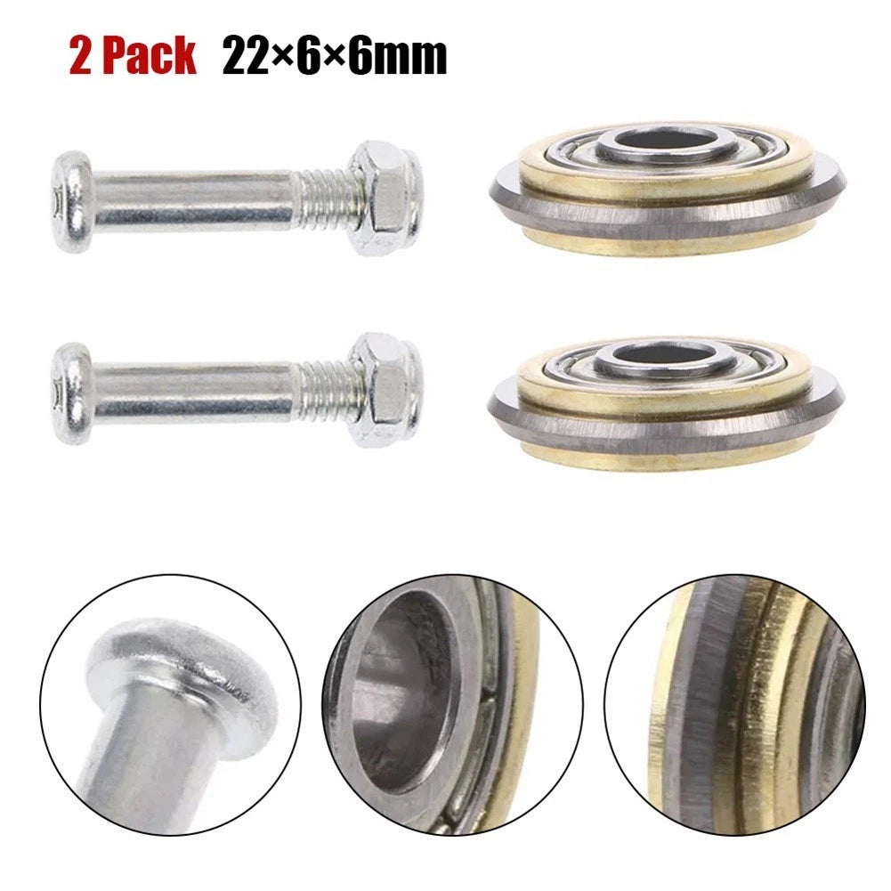 2Pcs Rotary Bearing Tile Cutting Wheels for Manual Machines