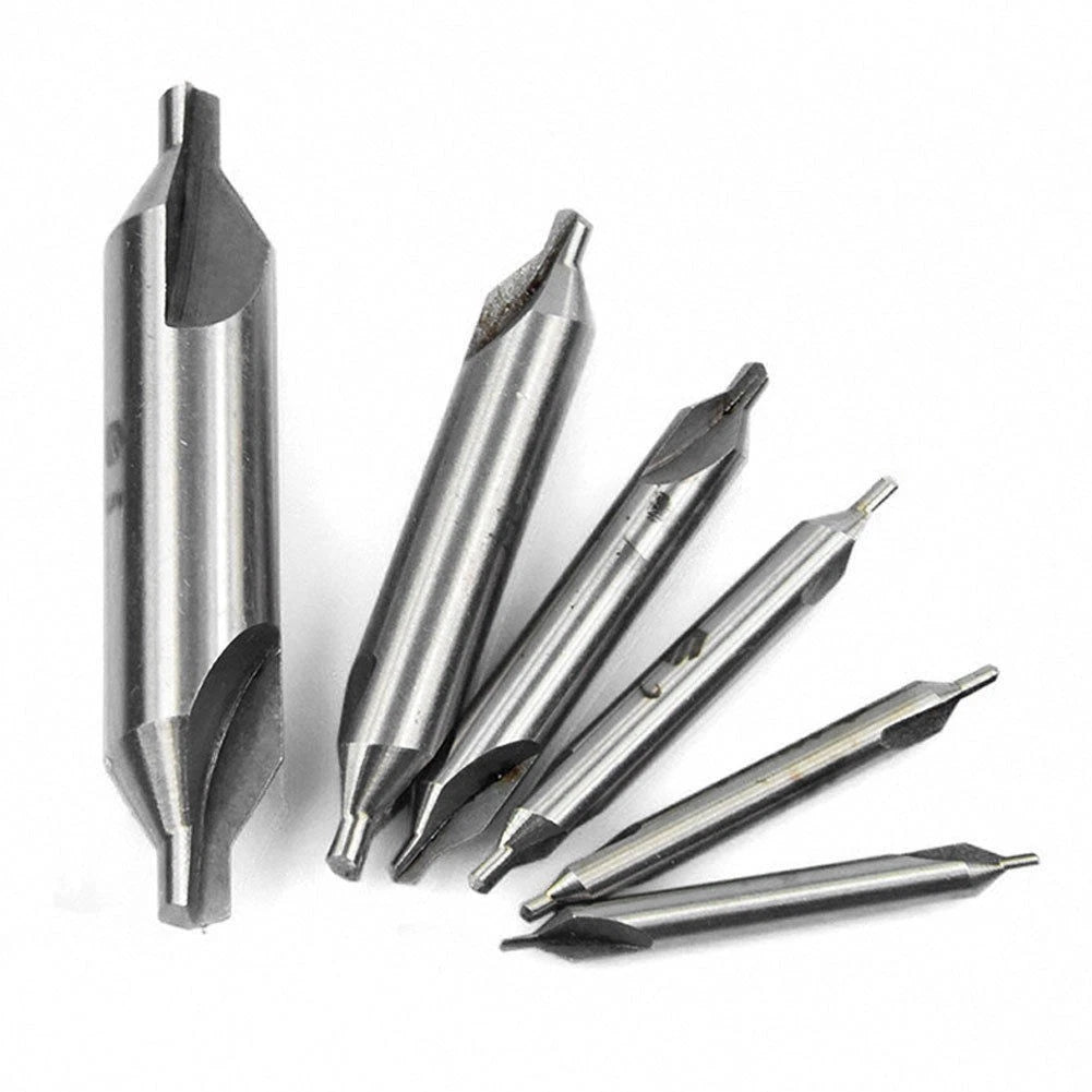 6X HSS Center Drill Countersink Bit Set 1mm-5mm for Lathe Mill