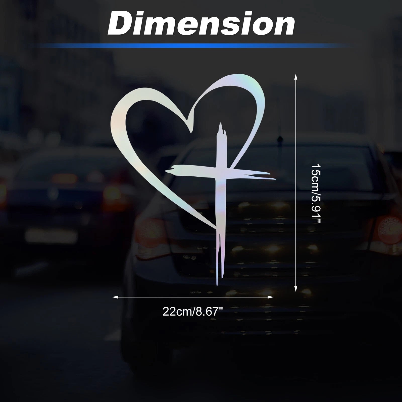 Reflective Bumper Decal for