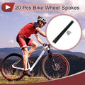 Bicycle Wheel Spokes Replacement Set for 13G 267mm Black Stainless Steel (304)