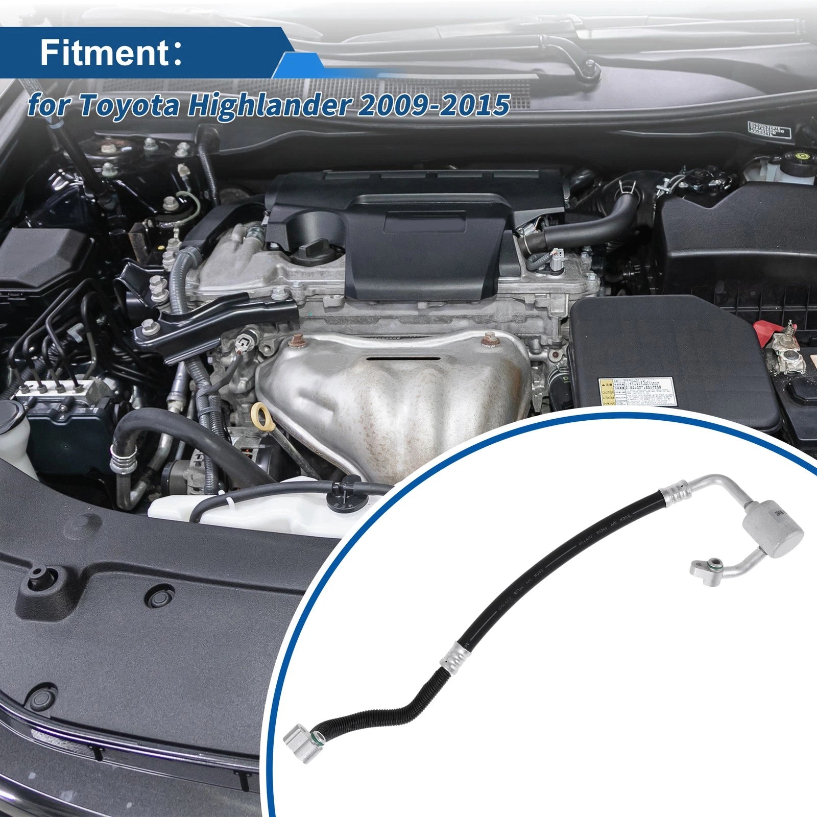 A C Refrigerant Liquid Hose for Toyota Highlander 2009–2015