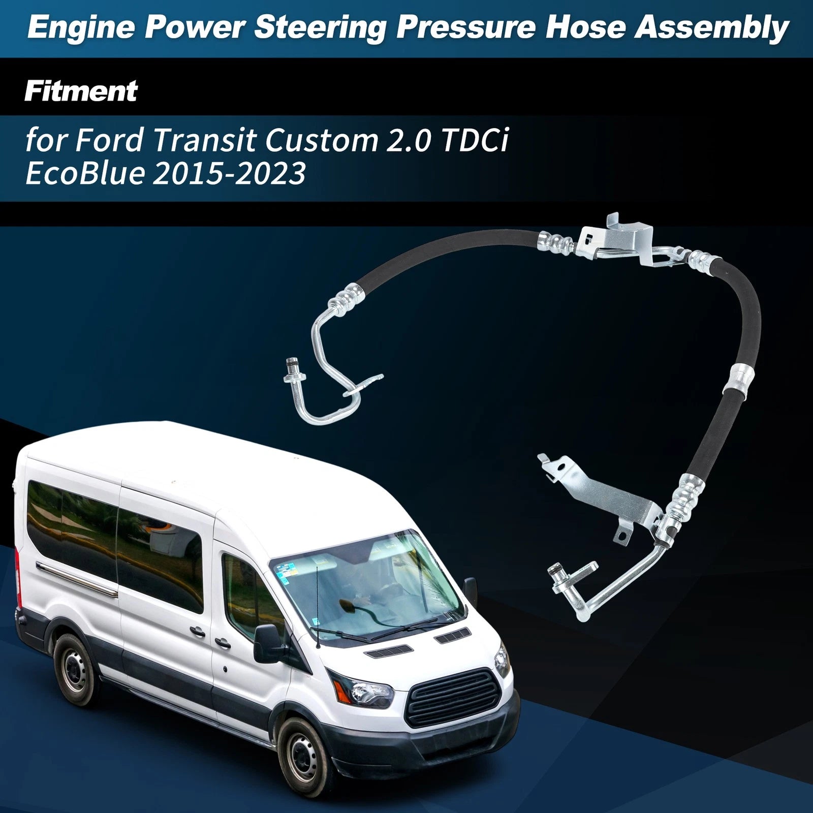 Power Steering Pressure Hose Replacement for Ford Transit Custom (2015–2023)
