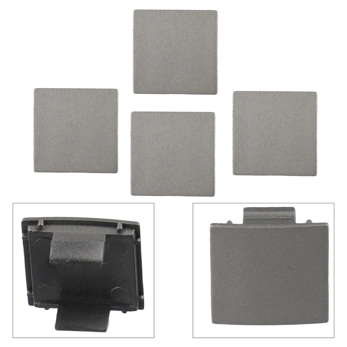 Set of 4 Door Panel Cover-Plug 51417025647 for BMW 7-Series E65 E66 (2002–2008) Grey
