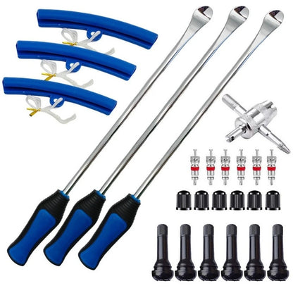 15 Inch Tire Lever and Valve Tool Kit for Two Wheel Vehicles