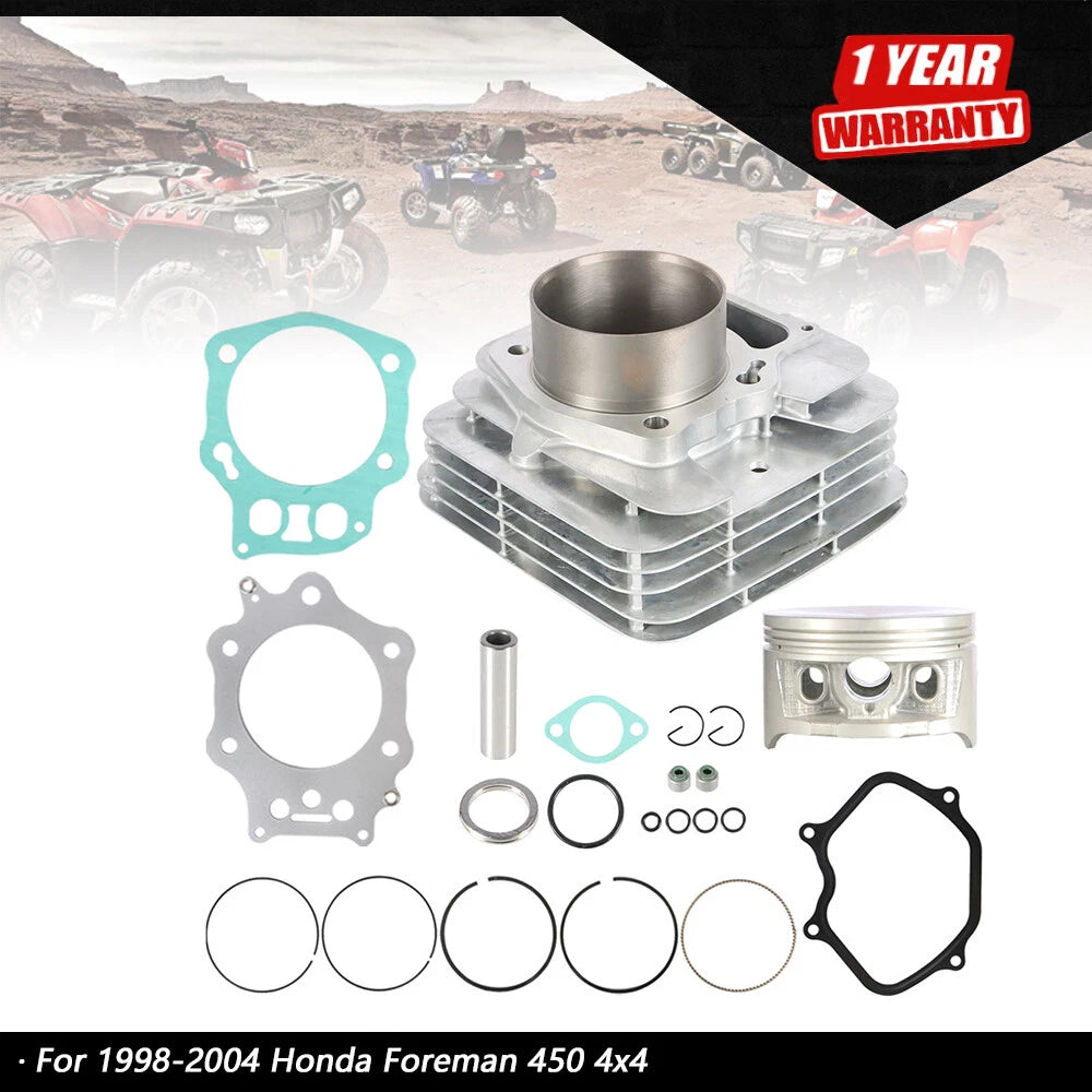 Top End Rebuild Kit for Honda Foreman 450 (1998–2004) - Cylinder, Piston, Gaskets