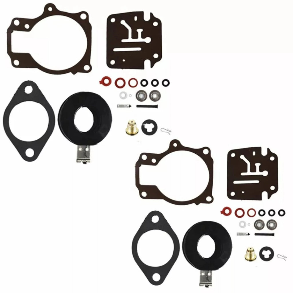 2 Sets Carburetor Repair Kit for Johnson Evinrude 18HP 28HP 40HP (1968–1995) 396701 398729
