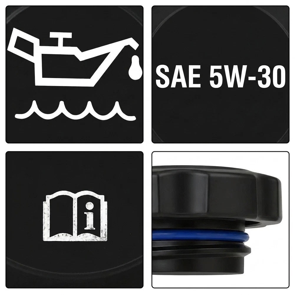 Engine Oil Filler Cap Sturdy Plastic Construction Easy Installation Process