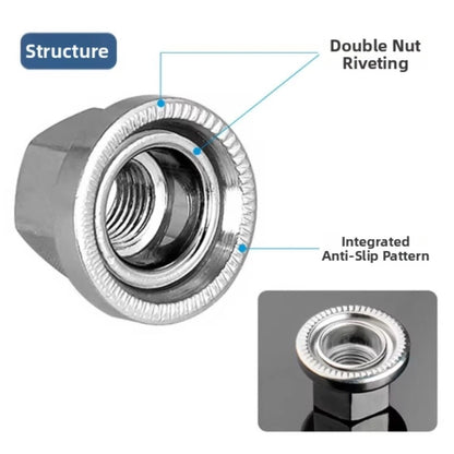 Hub Hook Nut for M8 & M10 Axle (2.55x1.83x0.18cm, 2.4x1.8x0.18cm)