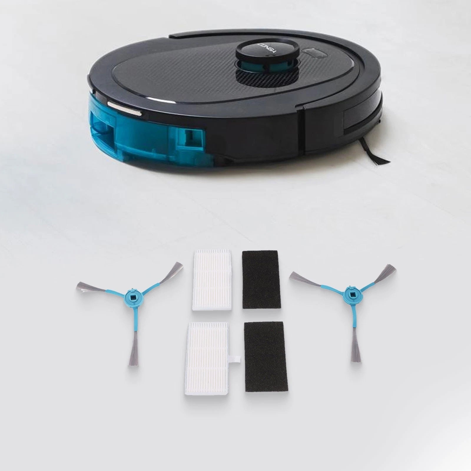 Side Brushes and Filters Maintenance Set for Cecotec Conga
