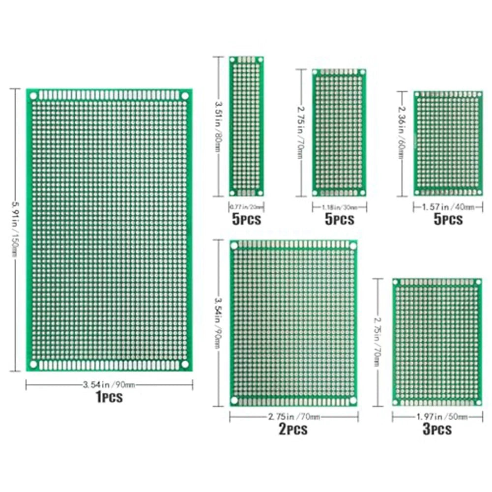 PCB Circuit Board Kit 147 Pieces for Electronic Prototyping