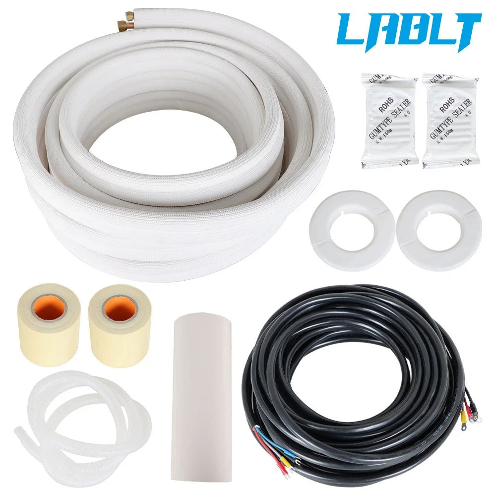 Install Kit for Mini Split Heat Pump Systems 3/8 - 5/8 Inch (50 Feet)