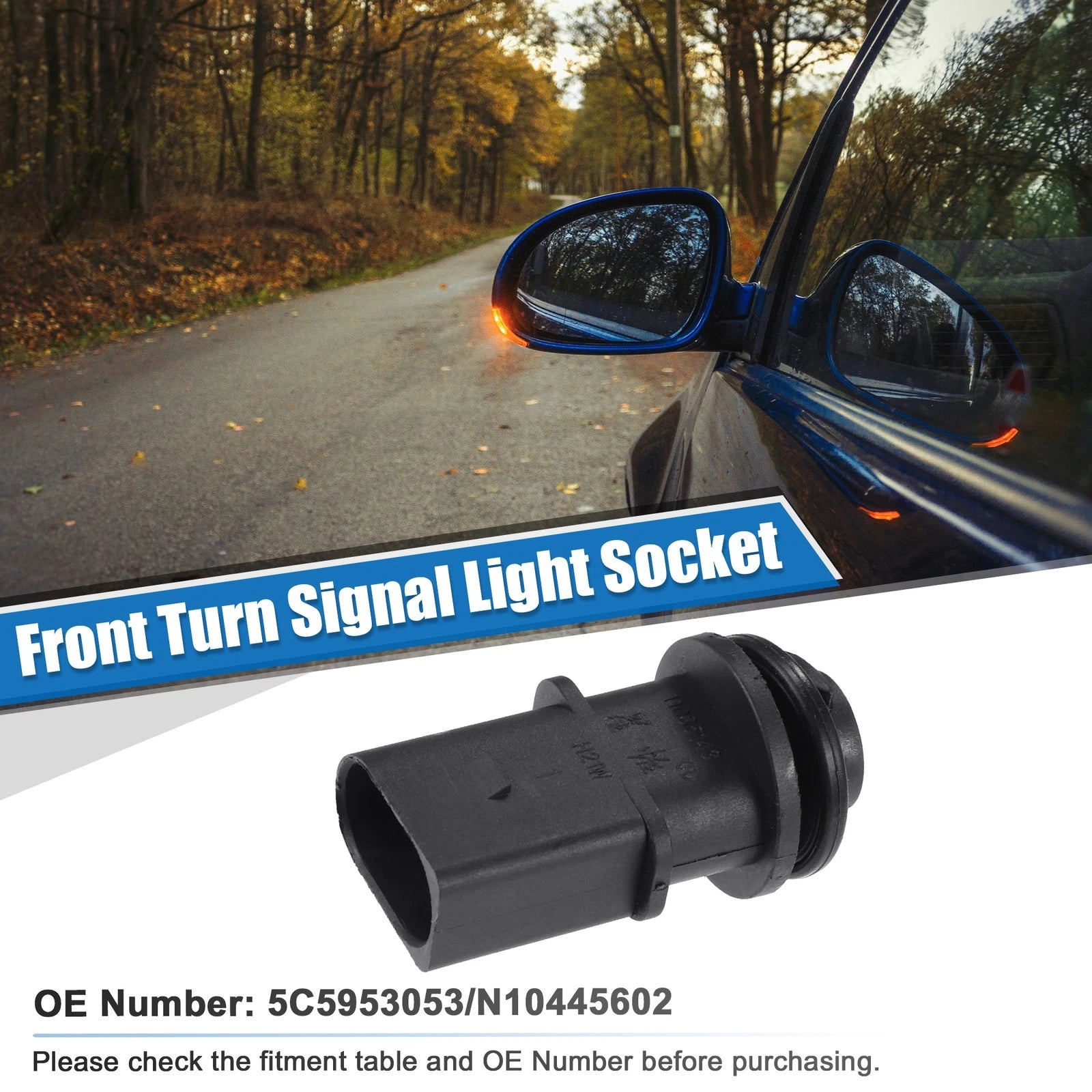 Front Turn Signal Light Socket Replacement for VW Beetle CC (2012–2018)
