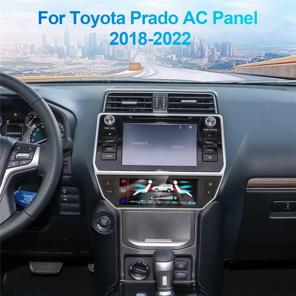 Air Conditioning Touch Screen For Toyota Land Cruiser Prado 150 Head Unit -black