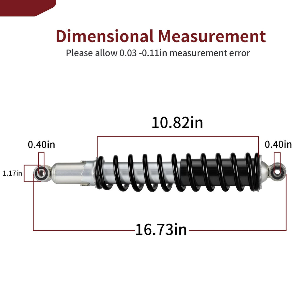2 Front Air Shocks for Honda Rancher TRX420 (51400-HR3-A21, 51400-HR3-A71)