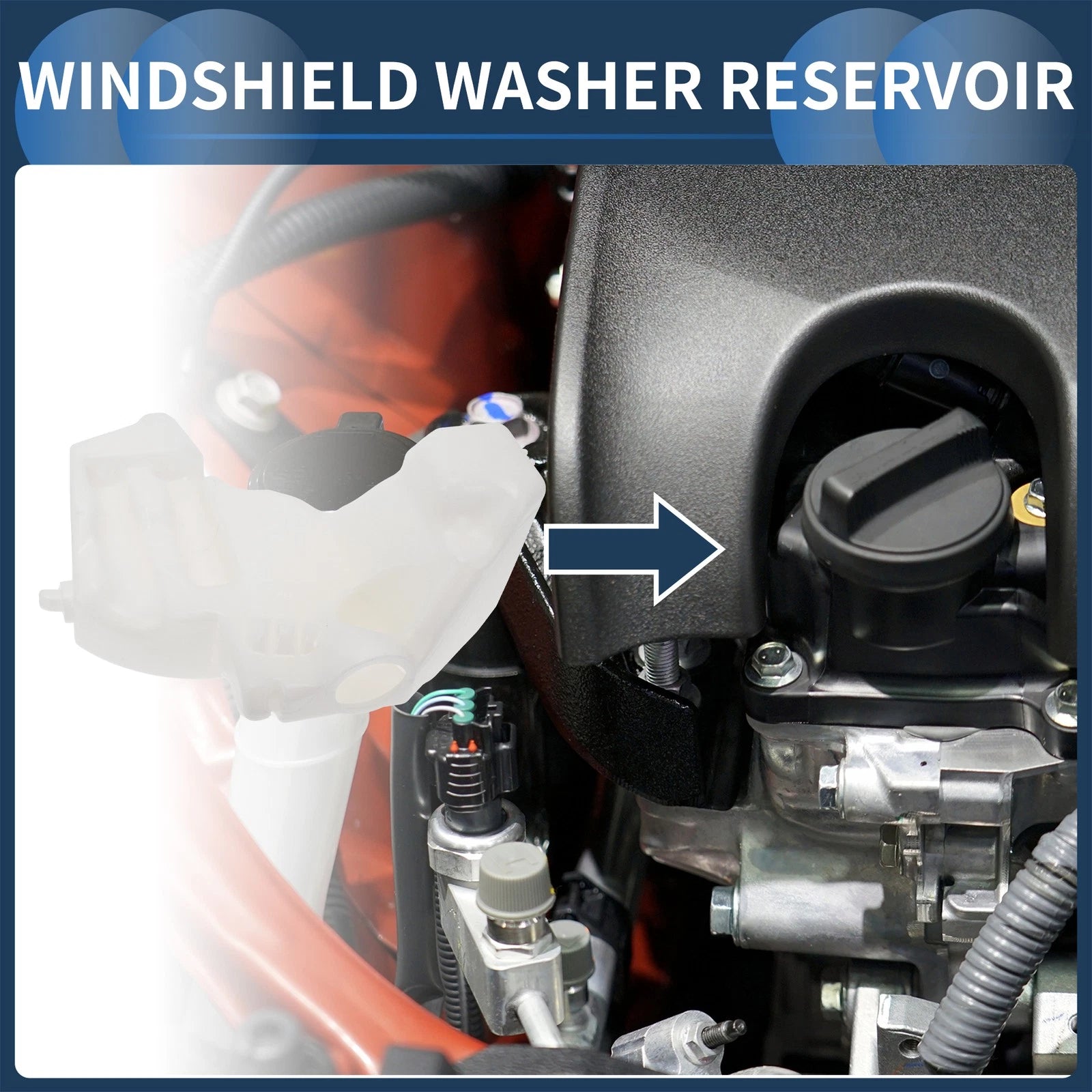 Windshield Washer Reservoir Replacement for Dodge Sprinter 3500 (2003–2006)