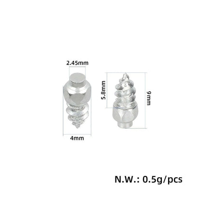 50PC Snow Spikes with Installation Tool for Tires (4x12mm, 4x9mm)