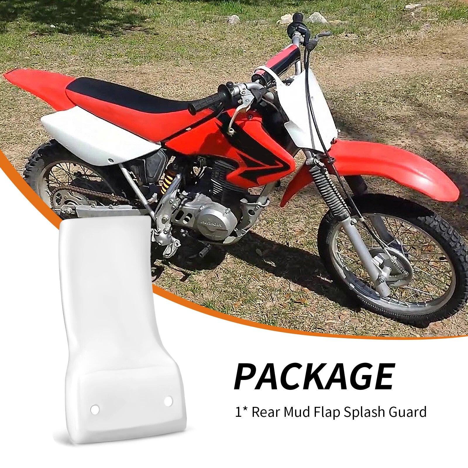 Rear Mud Flap Splash Guard for Honda XR80R XR100R (2000–2003)
