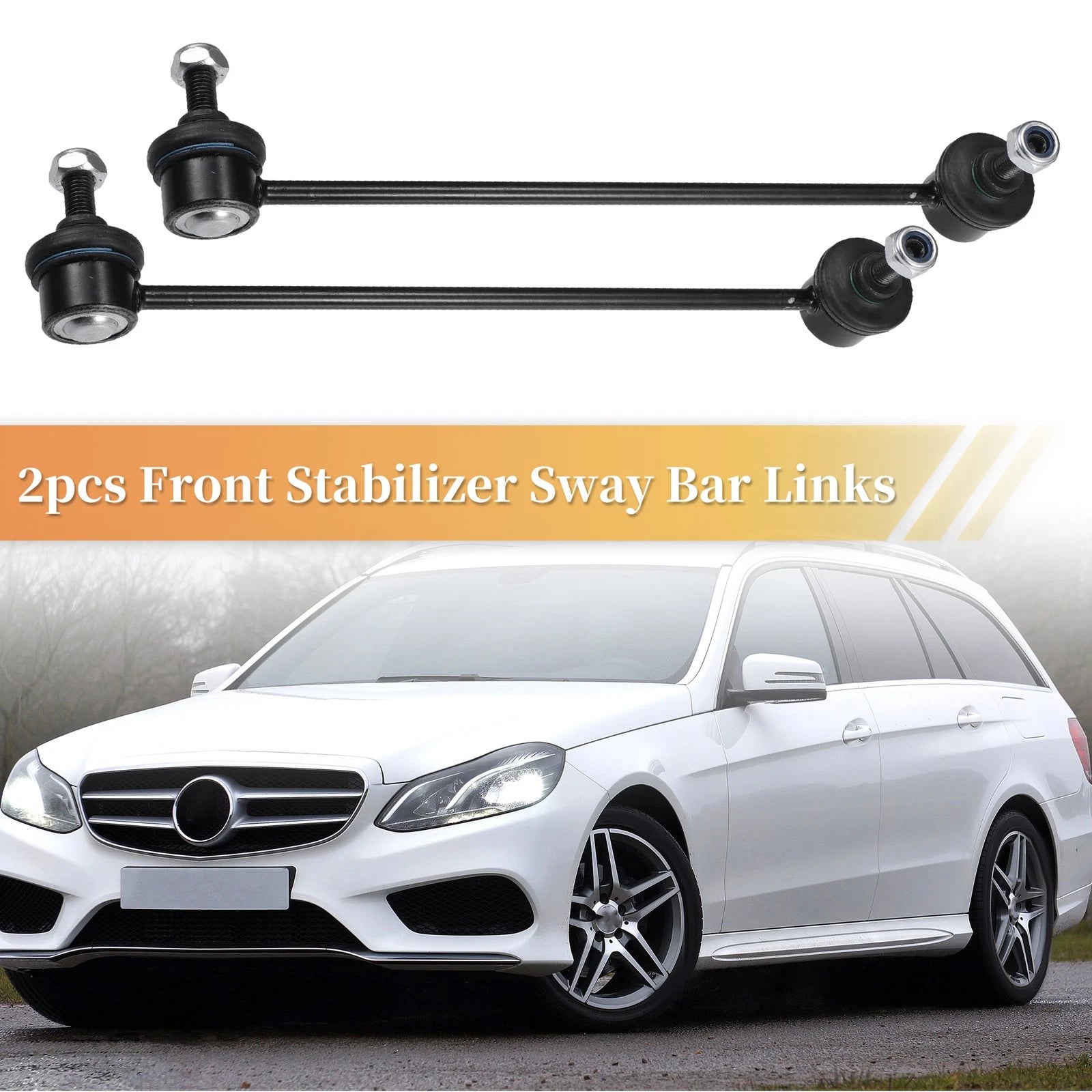 2pcs Front Stabilizer Sway Bar Link Replacement for Mercedes-Benz C230 (2002–2007)