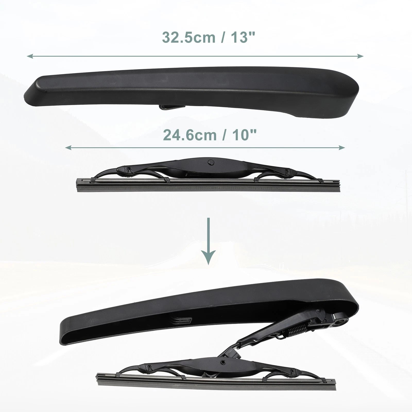 Rear Back Windshield Wiper Blade Arm Set for Buick Encore (2013–2018)