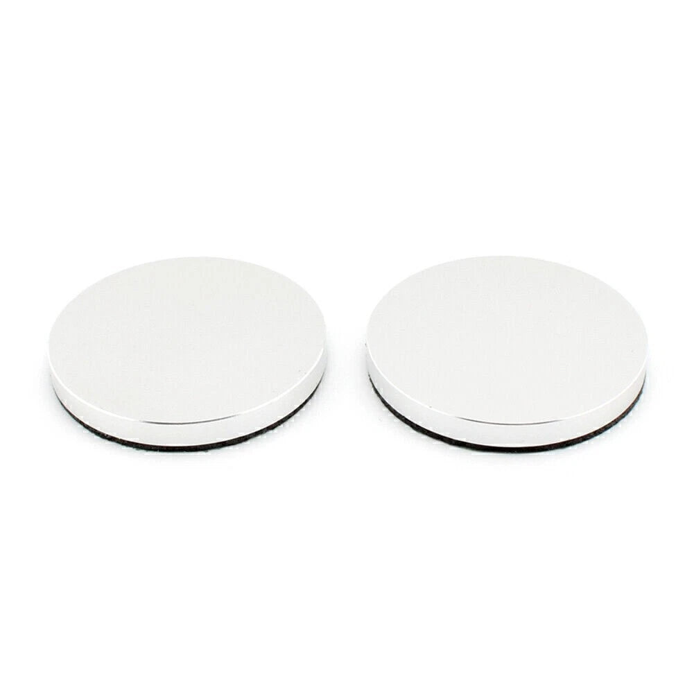 2X Handlebar Riser Top Clamp Cover for Harley Silver