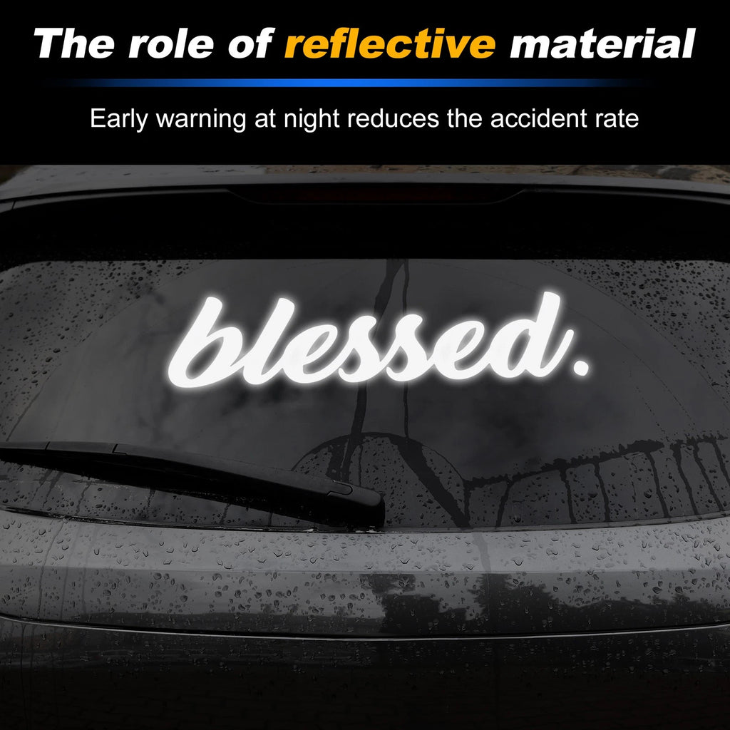 Reflective Bumper Decal for