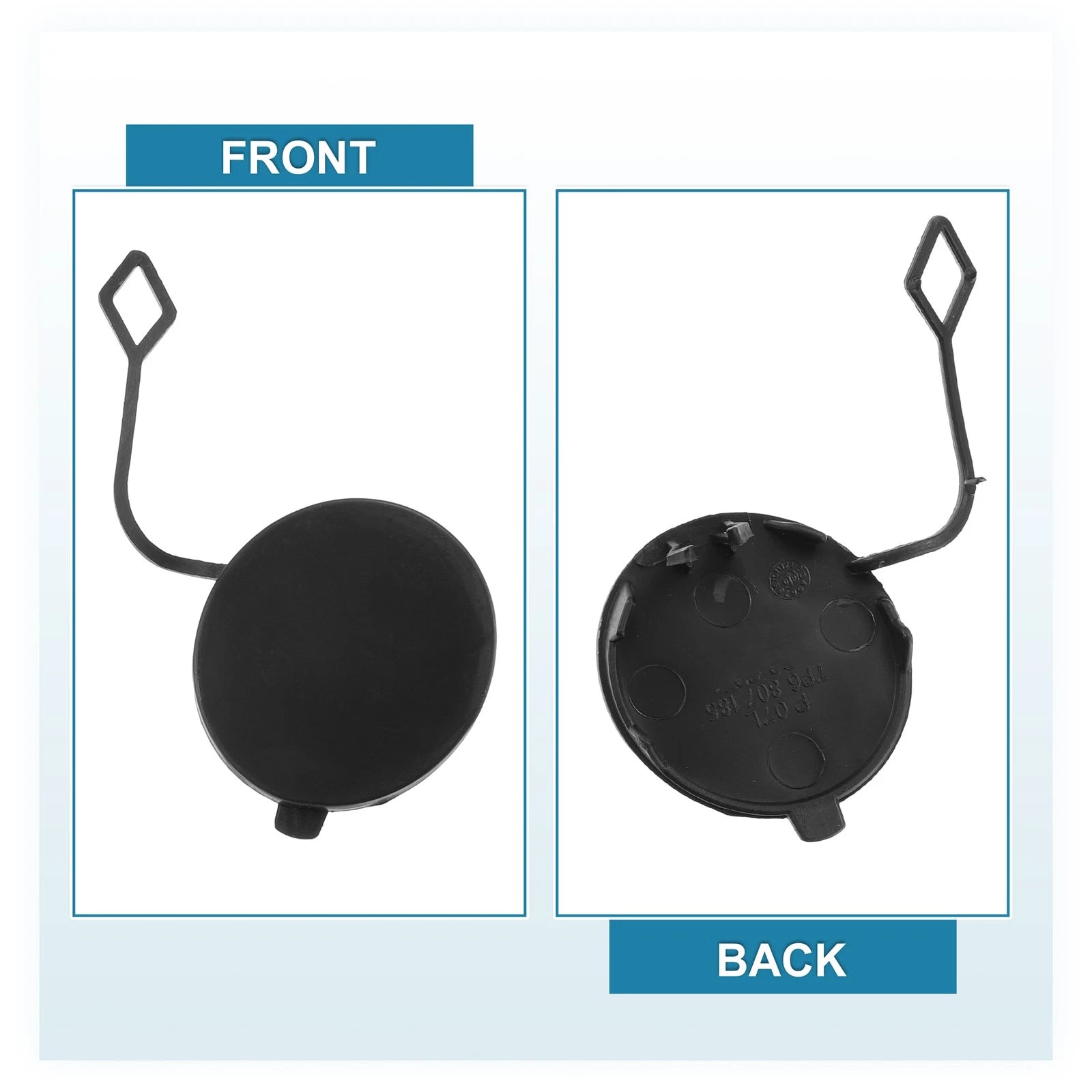 Front Bumper Tow Hook Cover Replacement for VW Touareg (2011–2017)