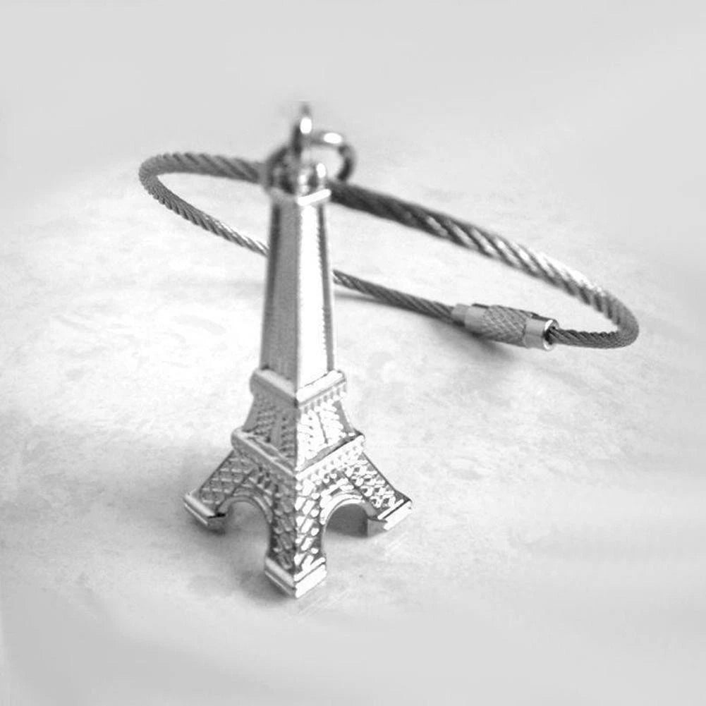 10Pack Stainless EDC Aircraft Cable Wire Key Chain Ring Twist Lock