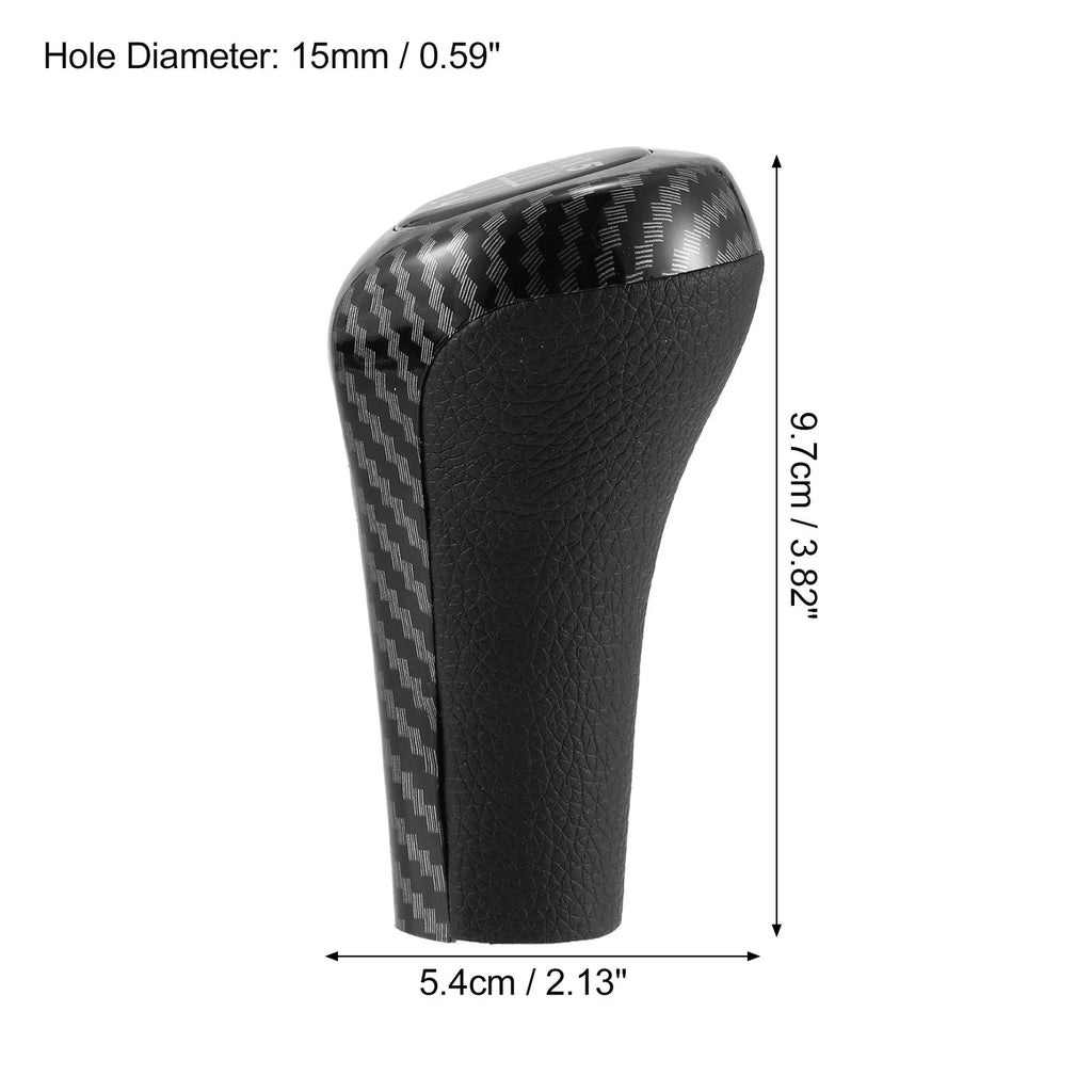 6 Speed Manual Shift Knob Carbon Fiber Pattern for BMW (2007–2021)