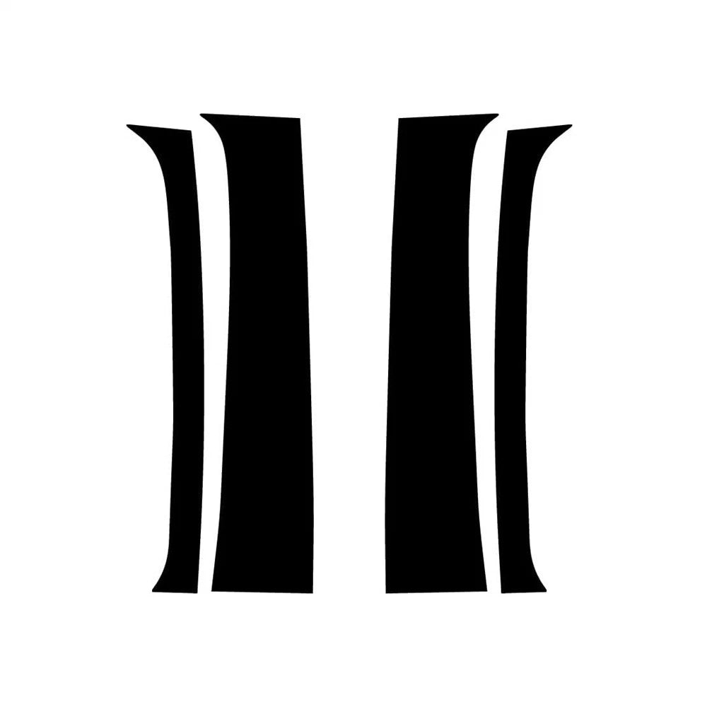 Set of 4 Outer Door Pillar Window Trim for Dodge Ram (1994–2001)