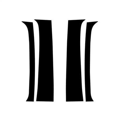 Set of 4 Outer Door Pillar Window Trim for Dodge Ram (1994–2001)