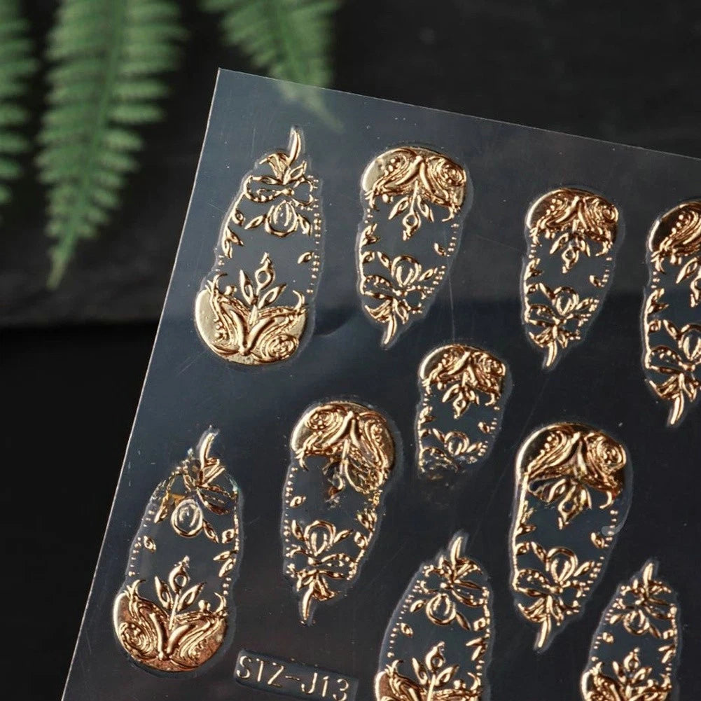 3D Heart Nail Stickers for Quick Manicure Transformation