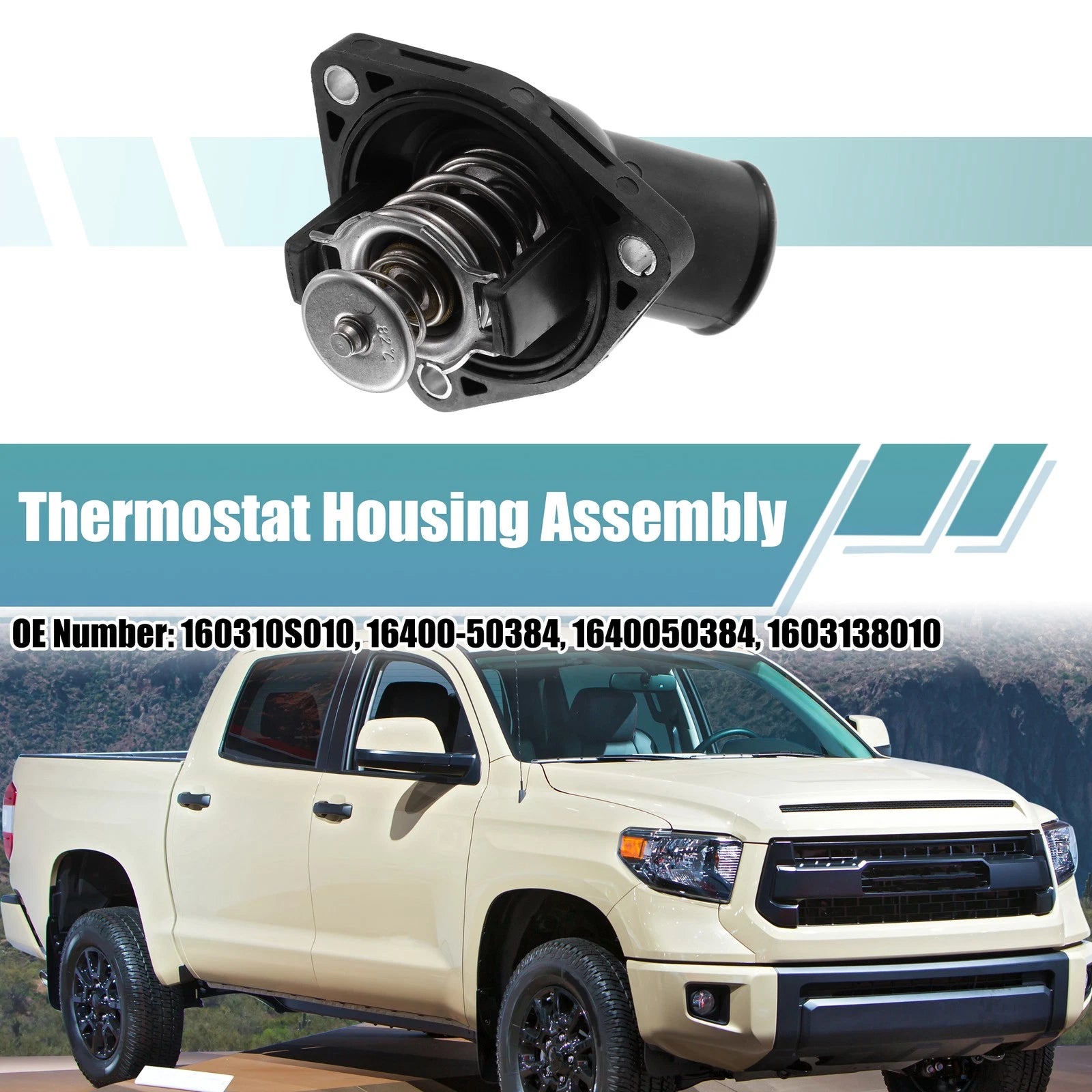 Thermostat Housing Assembly Replacement for Toyota Land Cruiser (2010–2023)