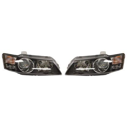 2X Black Headlights Pair for Holden Berlina Calais VY (2002–2004)