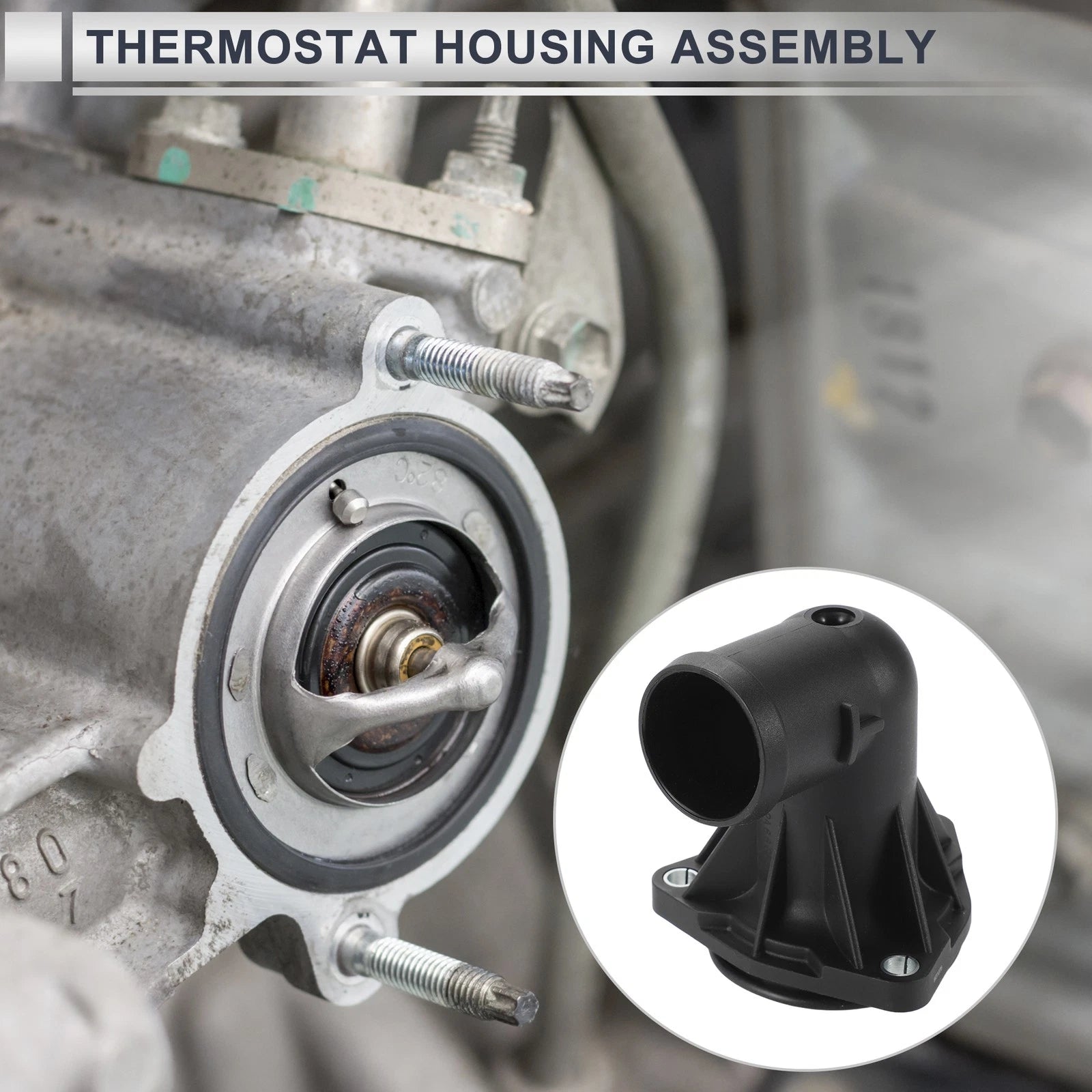 Engine Coolant Thermostat Housing Assembly for Audi Q7 3.6L (2007–2010)