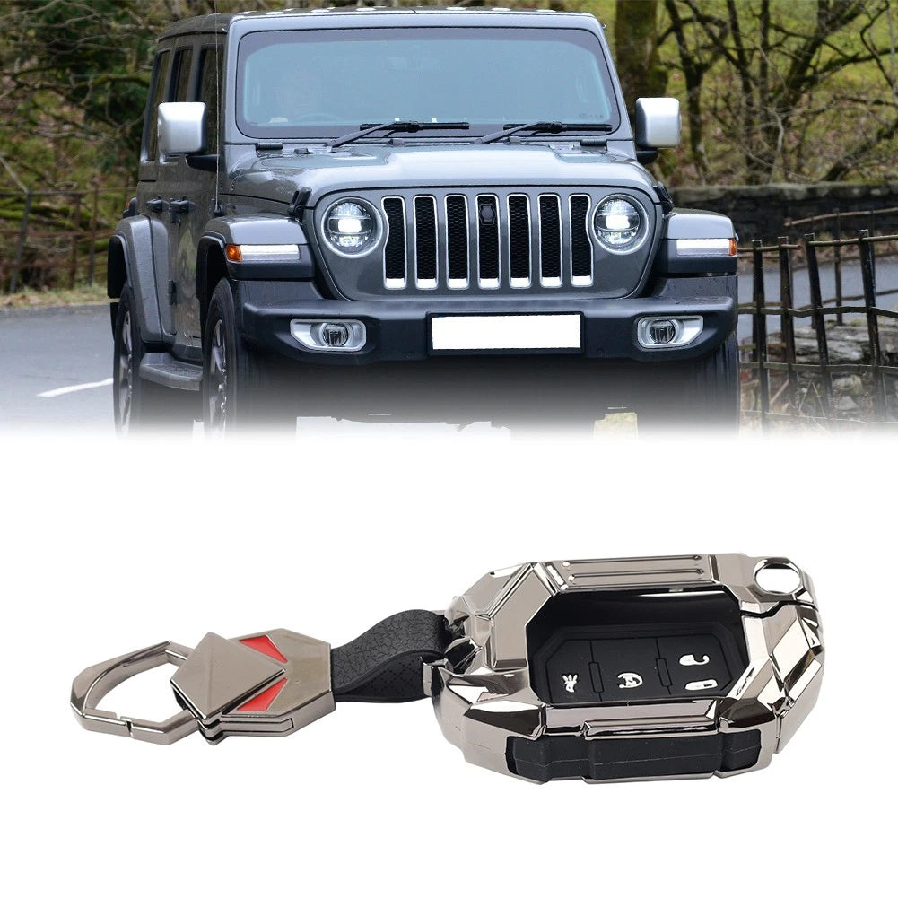 Remote Control Key Fob Cover Case for Jeep Wrangler Gladiator (2018–2024)