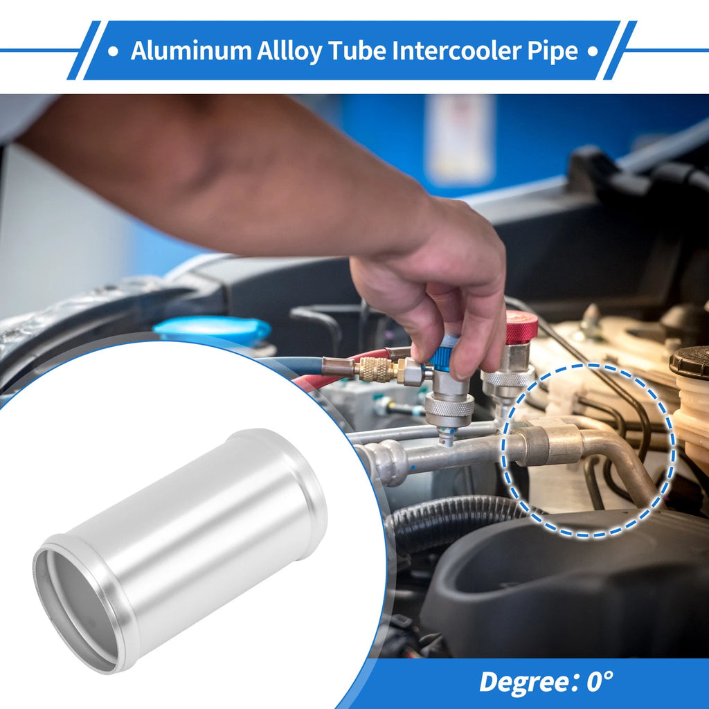 2.48" OD Intercooler Pipe for - Brushed Silver Tone